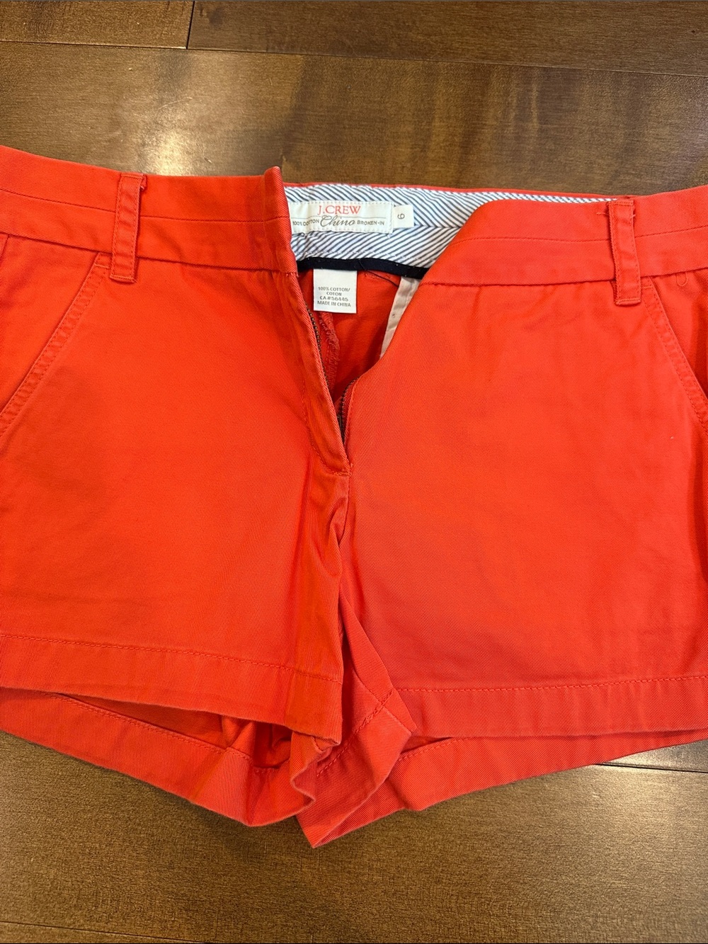 J. Crew Bright Red Chino Bermuda Shorts